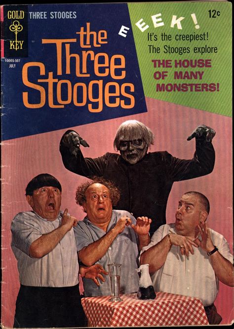 The Three Stooges No. 24 / July, 1965 / The House of Many Monsters! (COMIC BOOK): Very Good Soft ...