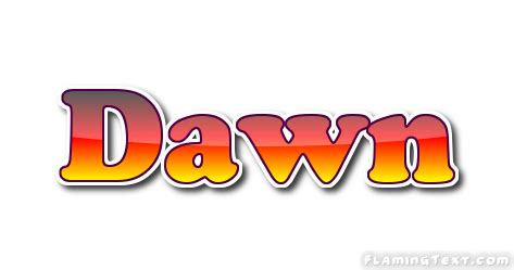 Dawn Logo | Free Name Design Tool from Flaming Text