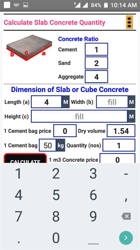 Concrete Volume Calculator App : Updated Binder Concrete Calculator Android App Download 2021 ...