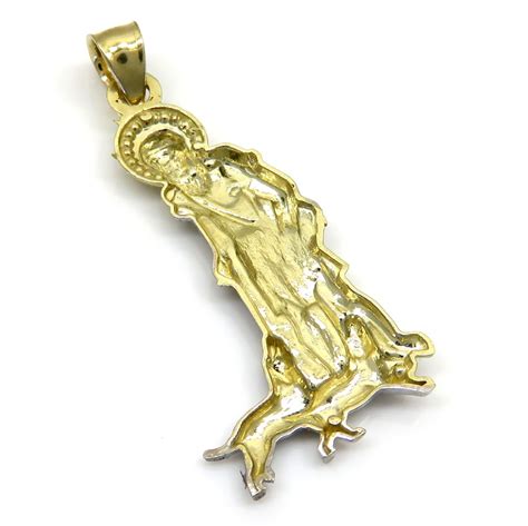 Buy 10k Yellow Gold Small Saint Lazarus Of Bethany Pendant Online at SO ICY JEWELRY