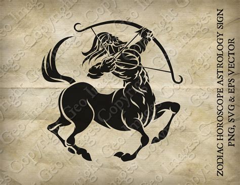 Sagittarius Archer Centaur Zodiac Horoscope Sign Symbol Icon Astrology ...