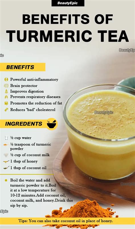 Turmeric Tea: Preparation,Benefits And Recipes