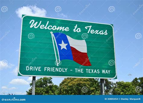 Welcome To Texas Road Sign Royalty-Free Stock Image | CartoonDealer.com ...