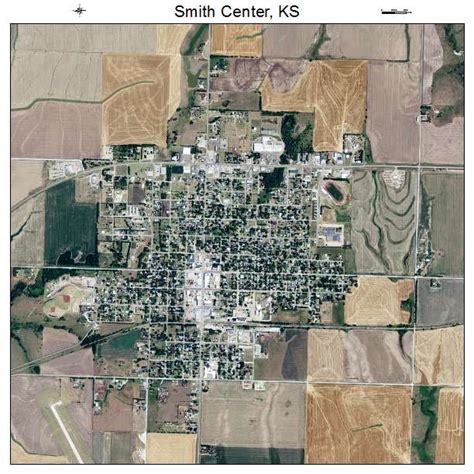 Aerial Photography Map of Smith Center, KS Kansas