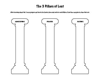 3 Pillars of Lent by krystin doucette | TPT