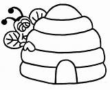 Bee Hive Drawing At GetDrawings  Free Download sketch template