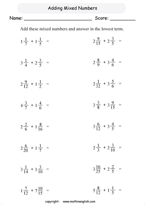 Printable primary math worksheet for math grades 1 to 6 based on the Singapore math curriculum.