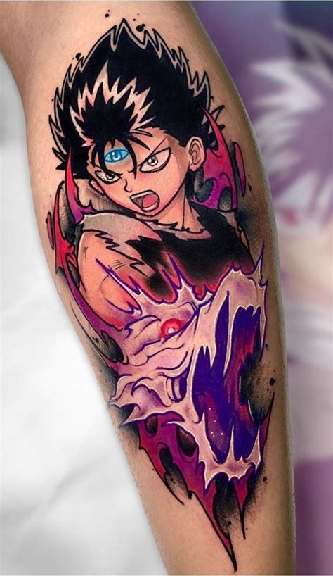 Tattoo Hiei | Anime tattoos, Fighter tattoo, Cartoon tattoos