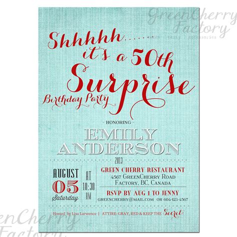 View 50Th Surprise Birthday Invites Gif | Free Invitation Template