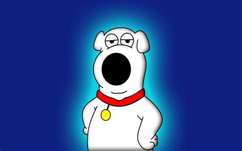 Download Brian Griffin Dog Blue Minimalist Cartoon TV Show Family Guy ...