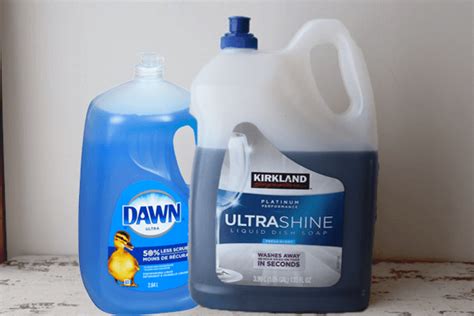 Kirkland Ultra Shine Dish Soap vs. Dawn - BlueBoatCoffee