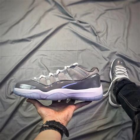 2018 New Men Shoes 11 XI 11s OG Low Cool Grey 528895 003 J11 Gray Mens ...