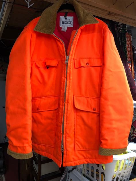 Woolrich Vintage Orange Hunting Coat - Blaze Orange Men's Medium Jacket ...