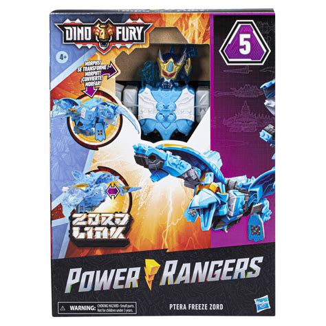 Snapklik.com : Power Rangers Dino Ptera Freeze Zord For Kids Ages 4 And Up Morphing Dino Robot Zord