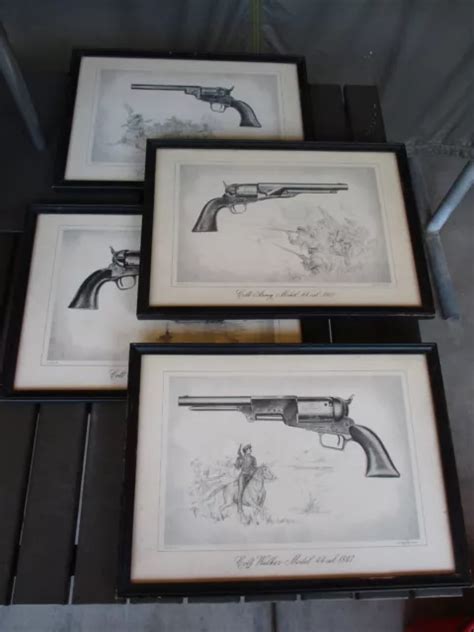 1950 VTG SAN Francisco Gun Exchange COLT Pistol Art Drawings: Navy, Army, Walker £57.35 ...