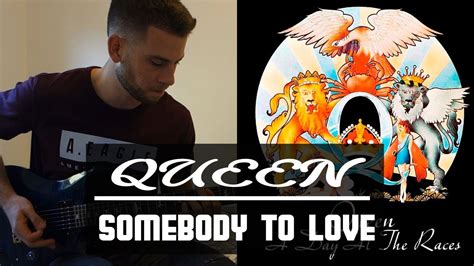 Queen - Somebody To Love Guitar Solo Cover - YouTube