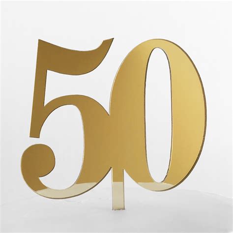 Classic Number 50 Cake Topper | SANDRA DILLON DESIGN