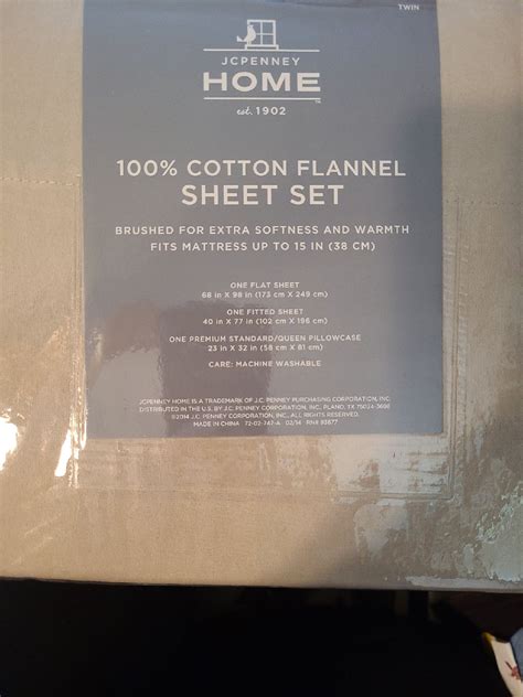 JCPenney Flannel Sheets & Pillowcases | Mercari