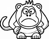 Nice Angry Cartoon Baboon Coloring Page  cartoon Monkey sketch template