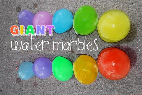 GIANT Water Marbles!