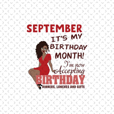 September Its My Birthday Month Svg, Birthday Svg, September - Inspire Uplift