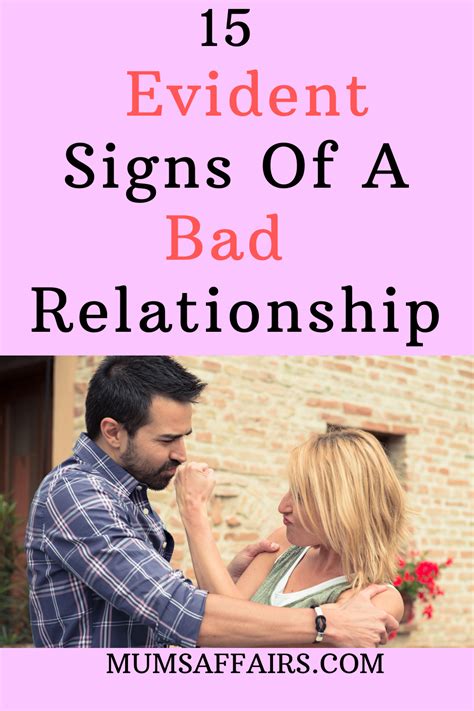 15 Early Warning Signs Of A Bad Relationship - Mums Affairs