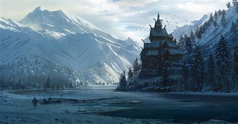 Norse Church by Raphael Lacoste : r/ImaginaryArchitecture