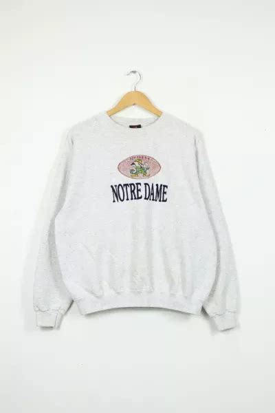 Vintage Embroidered Notre Dame Football Crewneck | Urban Outfitters