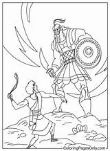 Coloriage David Et Goliath  Coloriages Gratuits à Imprimer sketch template