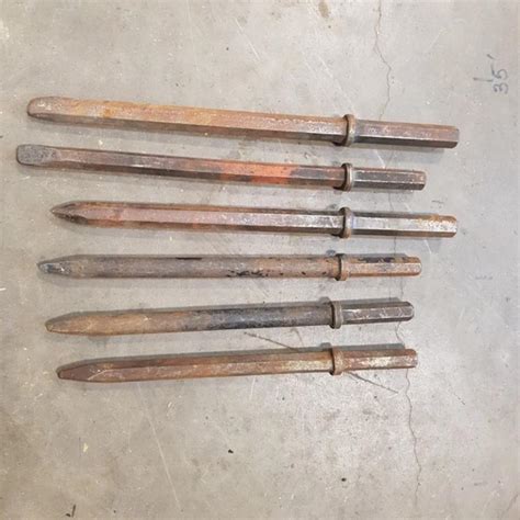 6 Various Sized Jack Hammer Bits Used – Coast Machinery Group