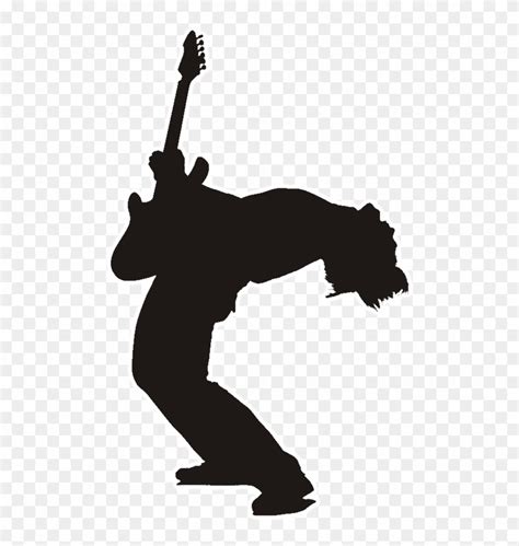 Download Rock Guitar Player Silhouette , Png Download - Guitarist Silhouette Png Clipart ...