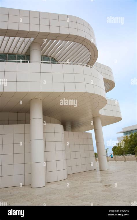 Getty Museum Architecture Stock Photo - Alamy