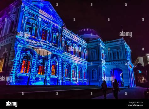 Singapore - Aug 27, 2019 : Night Festival 2019 at National Museum of ...