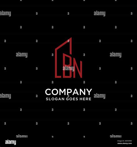 BN initial monogram with building logo design ideas Stock Vector Image ...