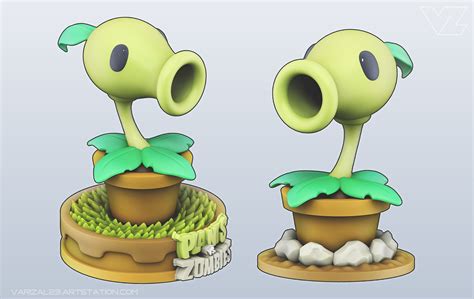 Varizal Zulmi - "Peashoter" Plants vs Zombies 3D Fanart