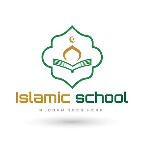 Premium Vector | A logo for islamic school that says'islam'on it