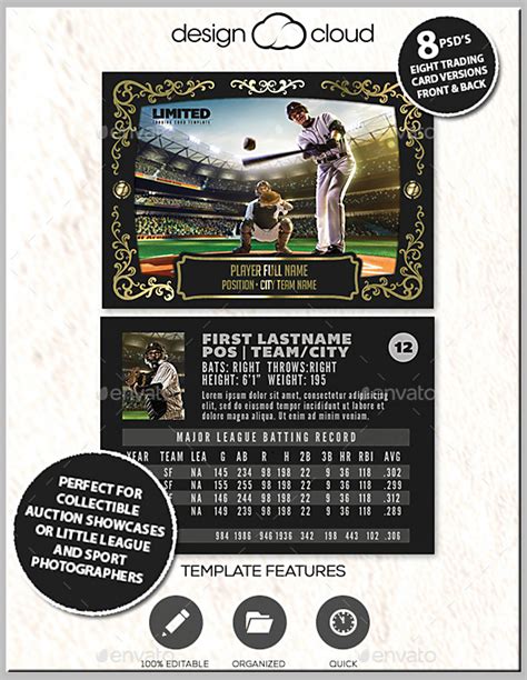 15+ Baseball Trading Card Designs & Templates - PSD, AI