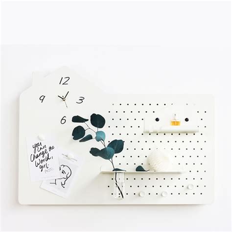 Wall Mounted Metal Pegboard | Peg board, Stationery store, Metal pegboard