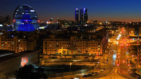 Download free Madrid Spain Night Skyline Wallpaper - MrWallpaper.com