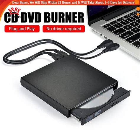 External DVD Optical Drive USB 2.0 CD/DVD-ROM CD Player Reader Recorder ...