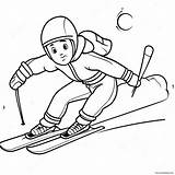 Winter Sports Coloring Page 32013 25322 sketch template