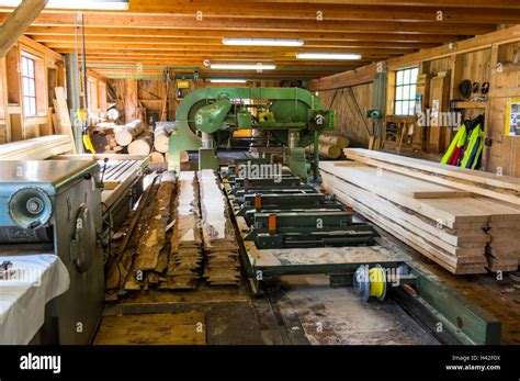 Interior of sawmill hi-res stock photography and images - Alamy