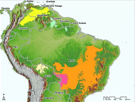 Distribution of tropical, subtropical, flooded grasslands, savanna, and... | Download Scientific ...