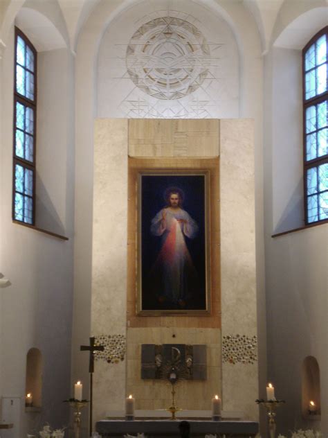 The first Divine Mercy painting by Kazimierowski (1934) at the Divine ...