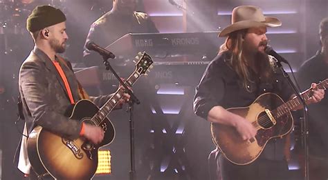 Chris Stapleton Surprises Fans With First Ever Live Performance Of Justin Timberlake Duet ...