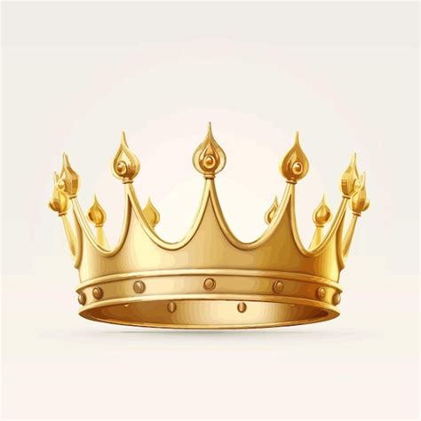 Premium Vector | Gold crown vector