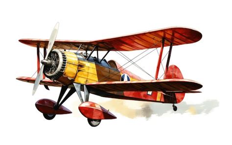 Premium AI Image | A vintage biplane soaring through the sky reminiscent of classic aviation