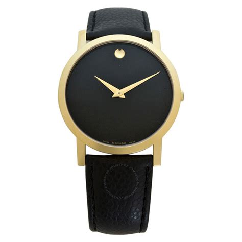 Movado Museum Gold-Tone Men's Watch 0606086 775924736396 - Watches, Museum - Jomashop