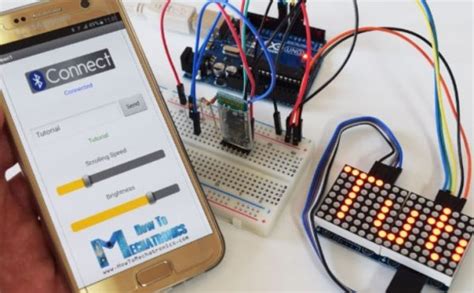 Arduino LED Matrix Scrolling Text -Arduino mini projects