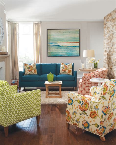 Living room scenes - Beach Style - Sofas - charlotte - by Huntington ...